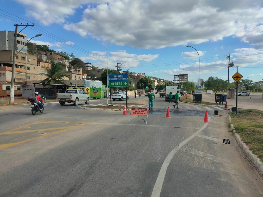 revitalização na sinalização viária em Colatina